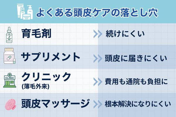 シャンプーで頭皮ケアするメリット